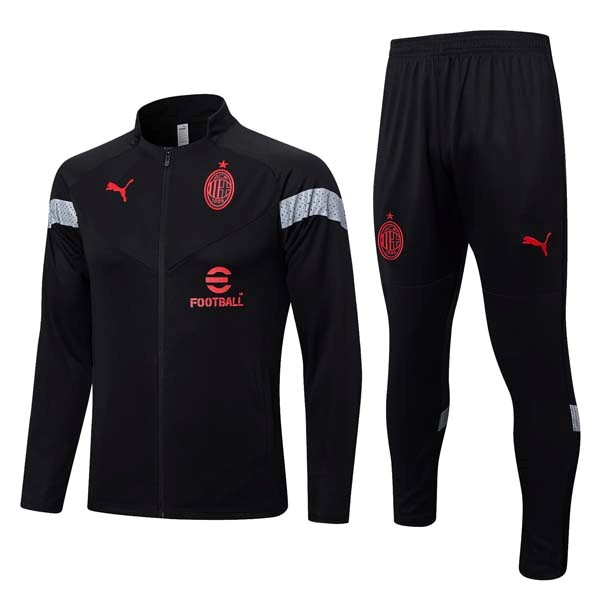 Chandal AC Milan 2022 2023 Negro Rojo